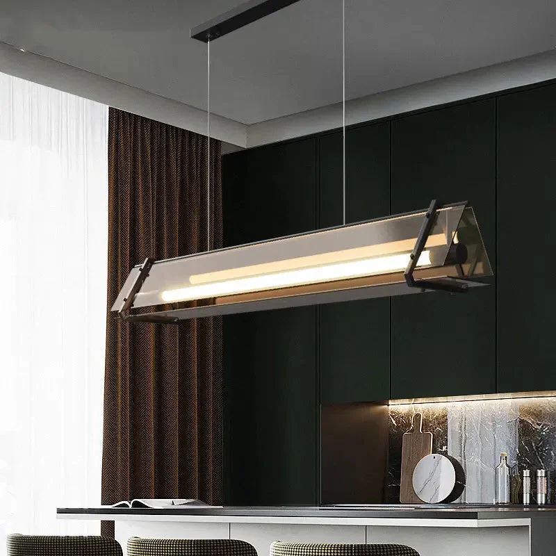 Nordic Dining Table Glass Led Pendant Lights Retro Loft Restaurant Coffee Shop Bar Decor Hanging Light Fixtures