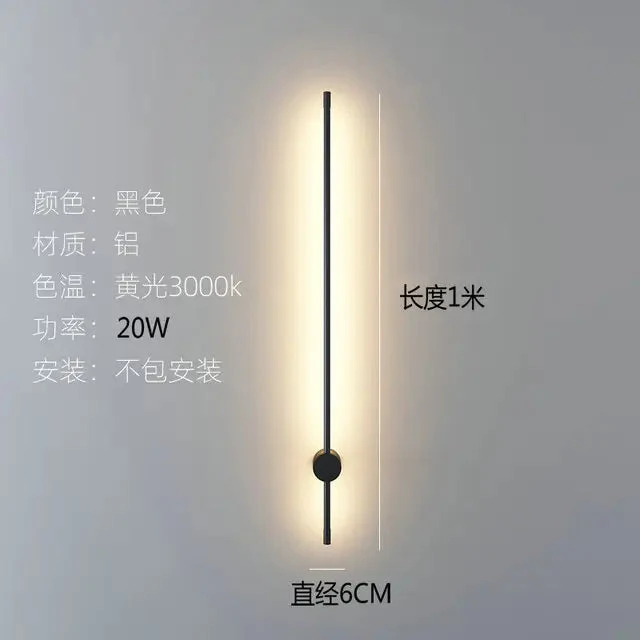 Modern Minimalist Line Pendant lights LED table lamp Nordic Living Room Background Wall lamp Bedroom Bedside Floor Lamp Fixtures