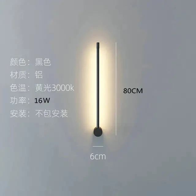 Modern Minimalist Line Pendant lights LED table lamp Nordic Living Room Background Wall lamp Bedroom Bedside Floor Lamp Fixtures