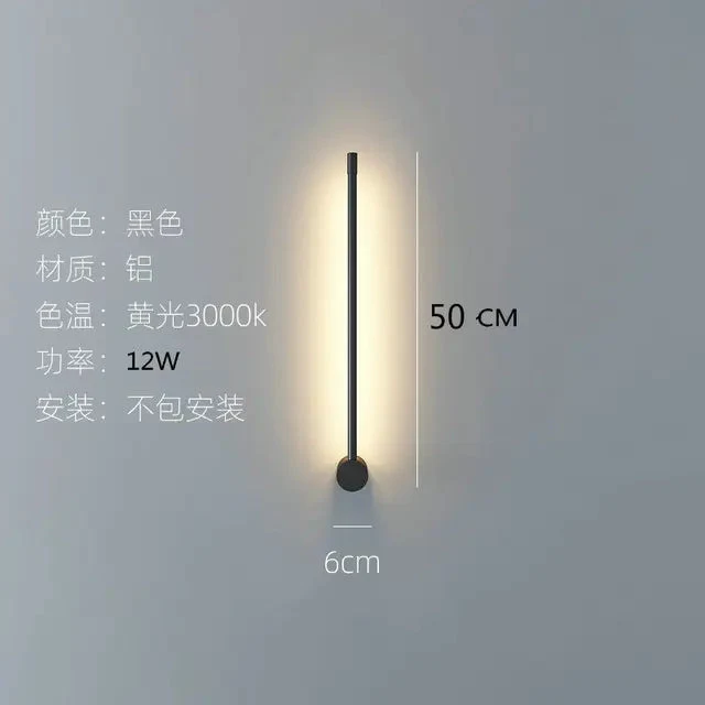 Modern Minimalist Line Pendant lights LED table lamp Nordic Living Room Background Wall lamp Bedroom Bedside Floor Lamp Fixtures