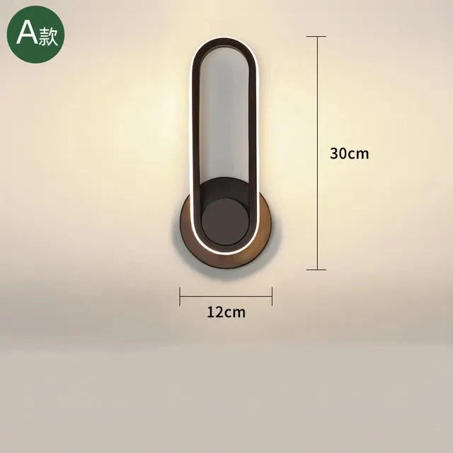 Nordic Rotatable Led Wall Lamp White/Black Metal Wall Lights Bedroom Bedside lamp Living Room Sconce Corridor Decor Luminaire