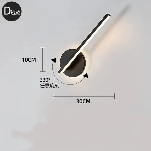 Nordic Rotatable Led Wall Lamp White/Black Metal Wall Lights Bedroom Bedside lamp Living Room Sconce Corridor Decor Luminaire