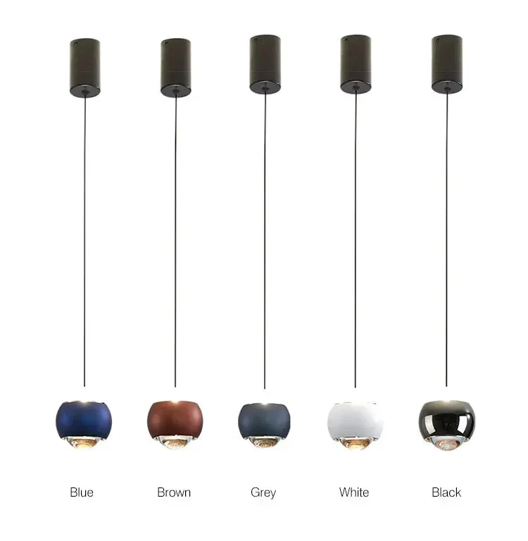Nordic LED Bedroom Chandelier Modern Gold Black Pendant Lights Telescopic Wire Dining Room Restaurant Bar Decor Hanging Lamp