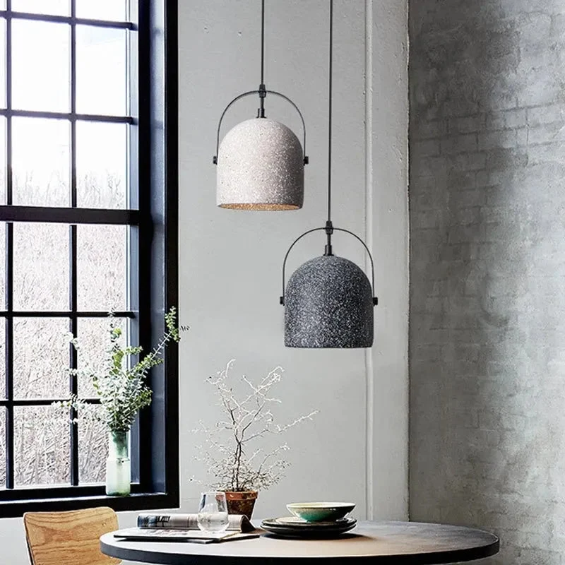 Concrete Pendant Lights Cement Grey Vintage Concrete Suspension Lamp