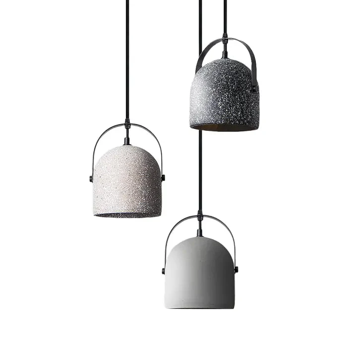 Concrete Pendant Lights Cement Grey Vintage Concrete Suspension Lamp