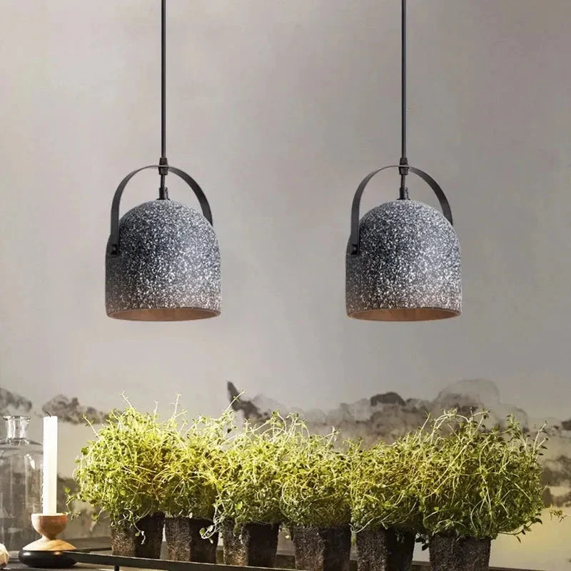 Concrete Pendant Lights Cement Grey Vintage Concrete Suspension Lamp