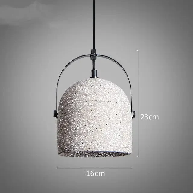 Concrete Pendant Lights Cement Grey Vintage Concrete Suspension Lamp