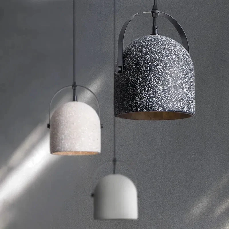 Concrete Pendant Lights Cement Grey Vintage Concrete Suspension Lamp
