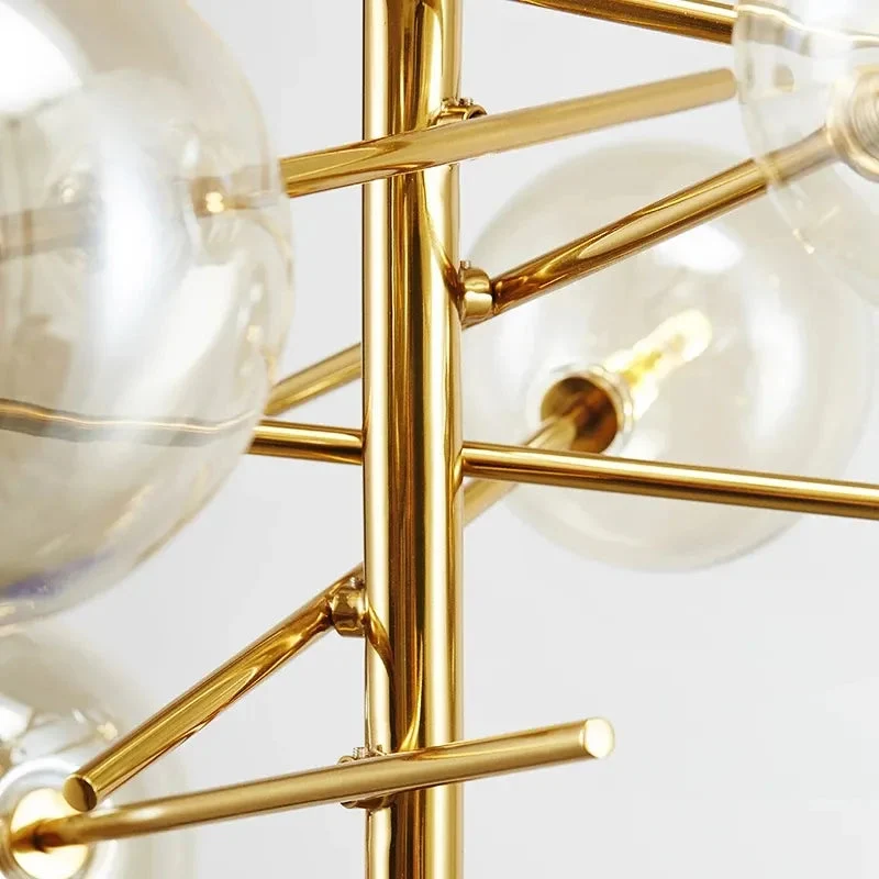 Designer chandelier Gold Glass Bubble chandelier hanging light