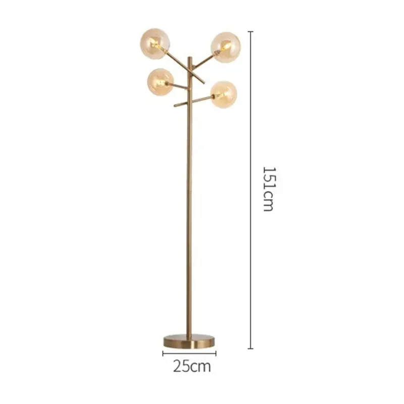 Designer chandelier Gold Glass Bubble chandelier hanging light