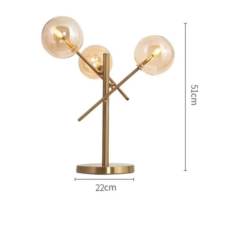 Designer chandelier Gold Glass Bubble chandelier hanging light
