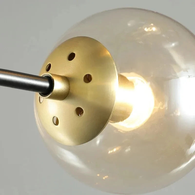 LED Chandelier Room Kitchen Island Chandelier Balls Flush Mount Ceiling Lamp Fixtures Blown Glass for Dining Room