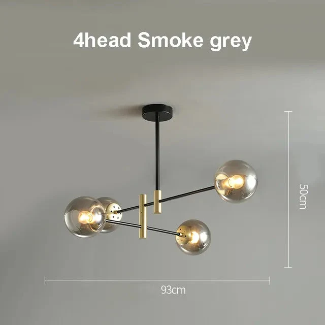 LED Chandelier Room Kitchen Island Chandelier Balls Flush Mount Ceiling Lamp Fixtures Blown Glass for Dining Room