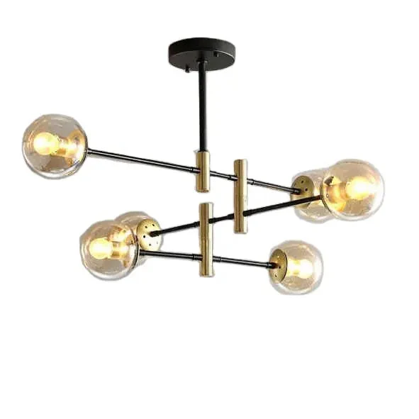 LED Chandelier Room Kitchen Island Chandelier Balls Flush Mount Ceiling Lamp Fixtures Blown Glass for Dining Room