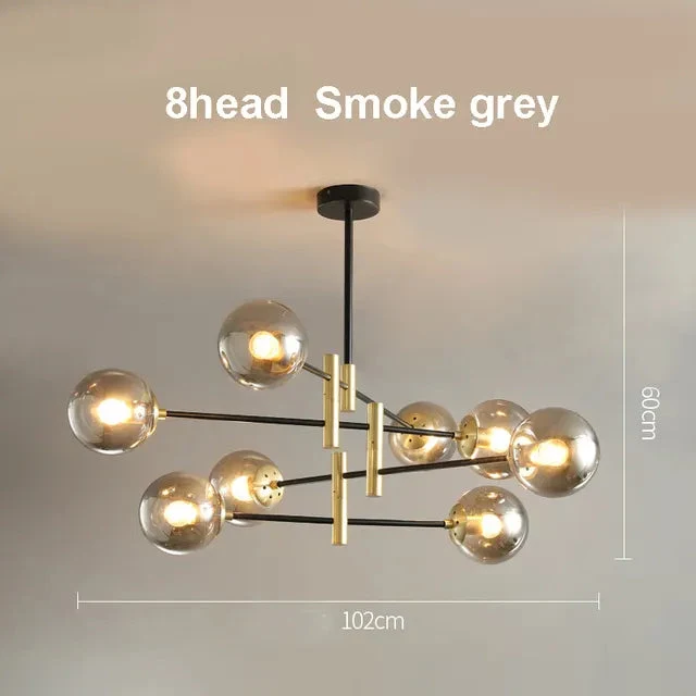 LED Chandelier Room Kitchen Island Chandelier Balls Flush Mount Ceiling Lamp Fixtures Blown Glass for Dining Room
