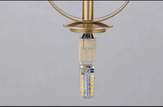 Modern Golden Glass Ball Pendant Lamps Fixture Luminaire Lift Hanging Lights Bedroom Decoration Lighting Bedside Living Room