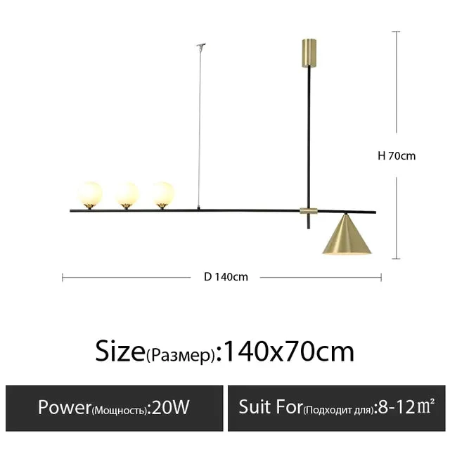 Dining room chandelier Nordic style creative pendant light