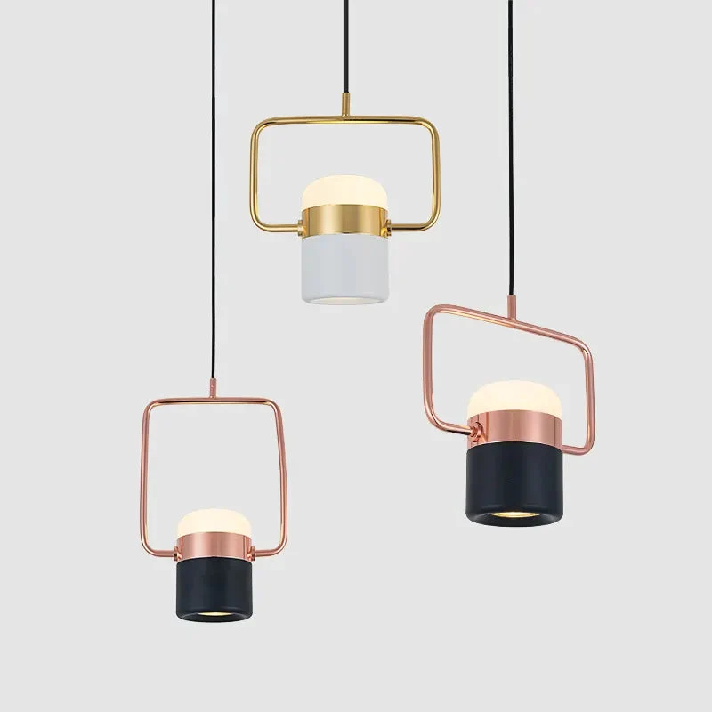 Bedside LED chandelier Nordic post-modern personality entrance lamp