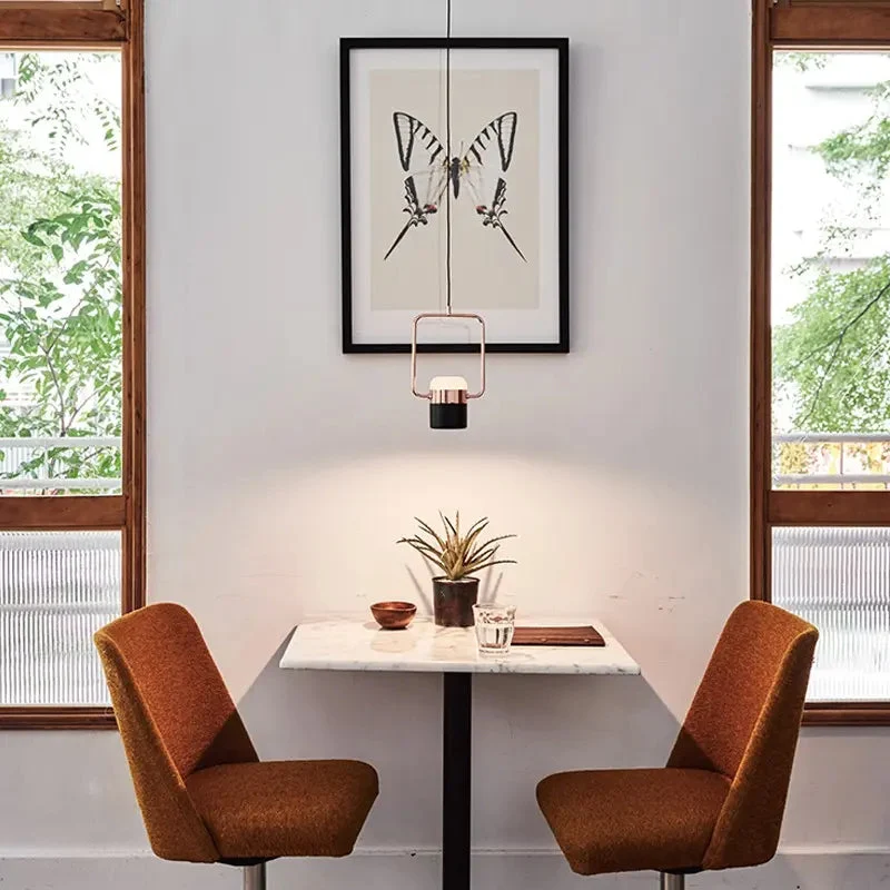 Bedside LED chandelier Nordic post-modern personality entrance lamp
