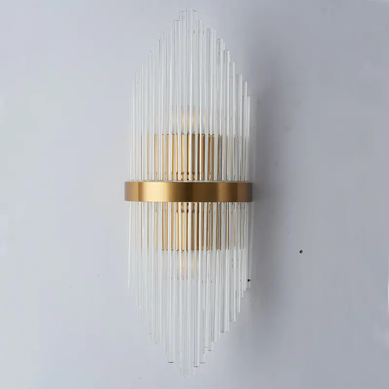 Wall lamp led Nordic creative corridor aisle lamp home background bedroom light luxury crystal bedside wall lamp