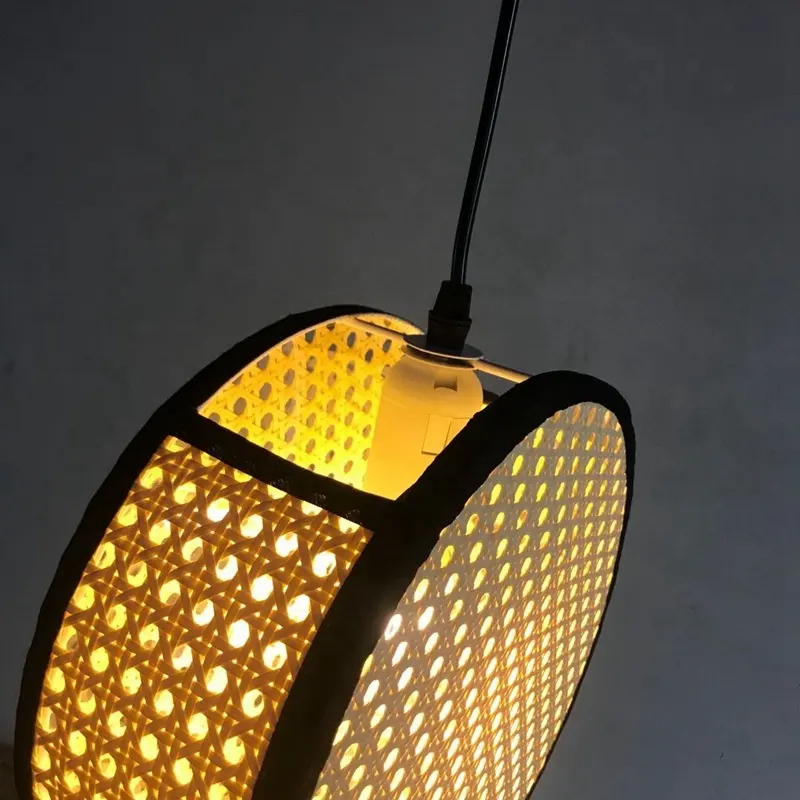 Vine Weave E27 Pendant Light Southeast Asian Style For Dining Room Bedside Shop Aisle Hanging Light Fixtures Rattan Chandelier