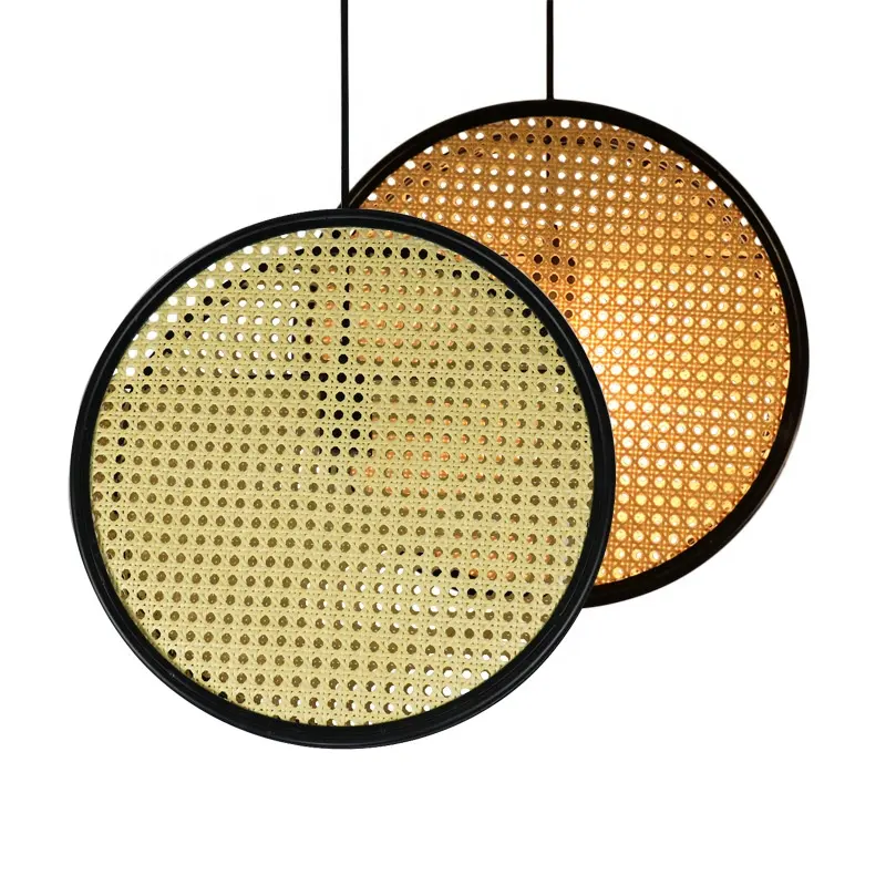 Vine Weave E27 Pendant Light Southeast Asian Style For Dining Room Bedside Shop Aisle Hanging Light Fixtures Rattan Chandelier