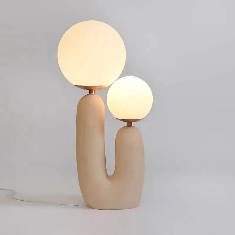 Post-modern Resin Glass Ball Table Lamps Nordic Creative Living Room Desk Lamps Fixture Bedroom Bedside Study Office LED