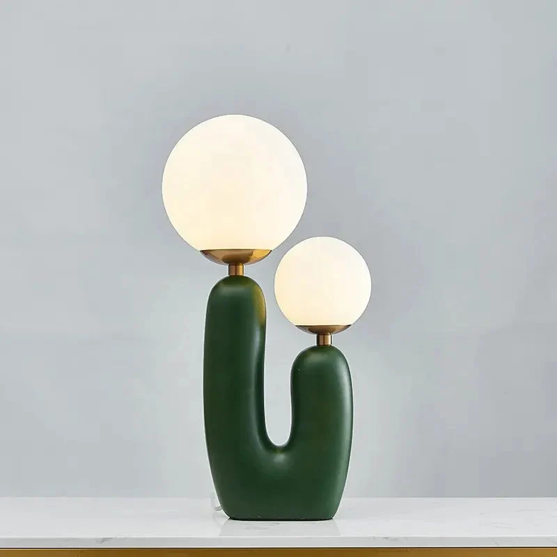 Post-modern Resin Glass Ball Table Lamps Nordic Creative Living Room Desk Lamps Fixture Bedroom Bedside Study Office LED