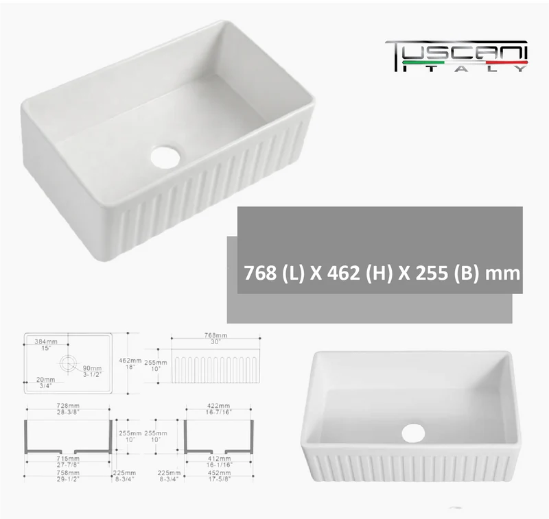 KS2418 | KS3018 - Farmhouse Kitchen Sink
