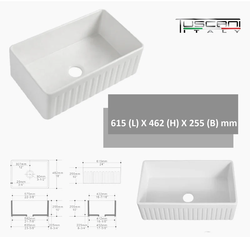 KS2418 | KS3018 - Farmhouse Kitchen Sink