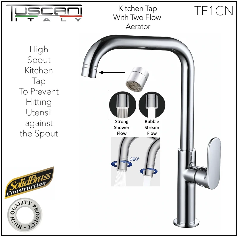 Tuscani TF1CN - Fabiana Series Kitchen Cold Tap - Cold Taps