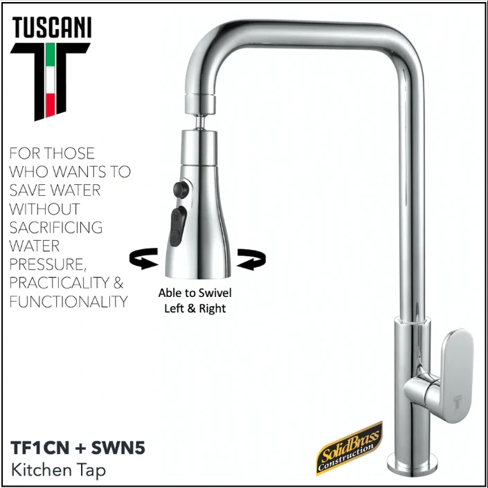 Tuscani TF1CN - Fabiana Series Kitchen Cold Tap - Cold Taps