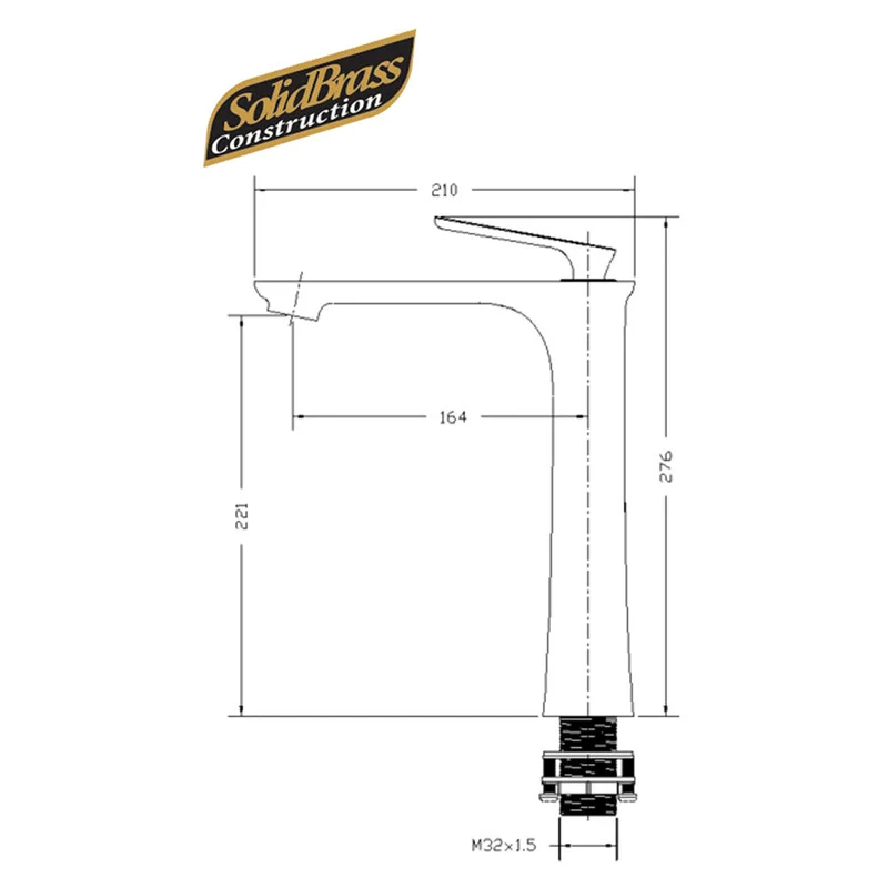 Tuscani TR102H | TR102H-1 - Rivana Series - High Basin Mixer