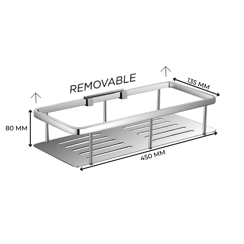 BAS1 | BAS2 - Removable Straight Shelf - Bathroom Accessories