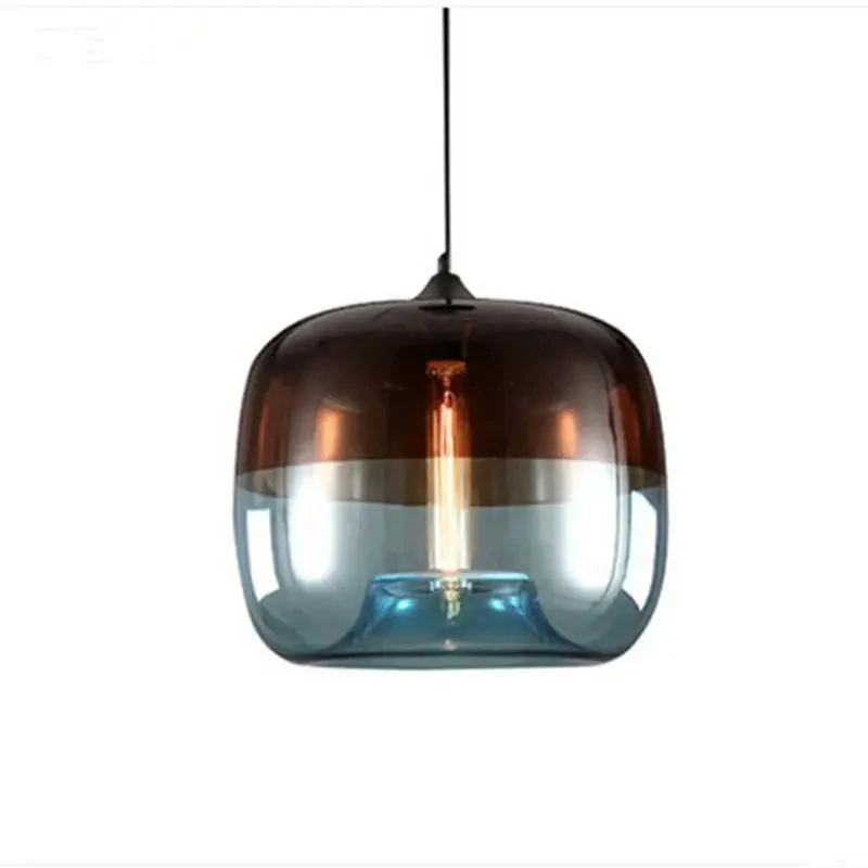 Nordic Creative Personality Stained Glass lighting Restaurant Lamps Single Head Bar Chandelier