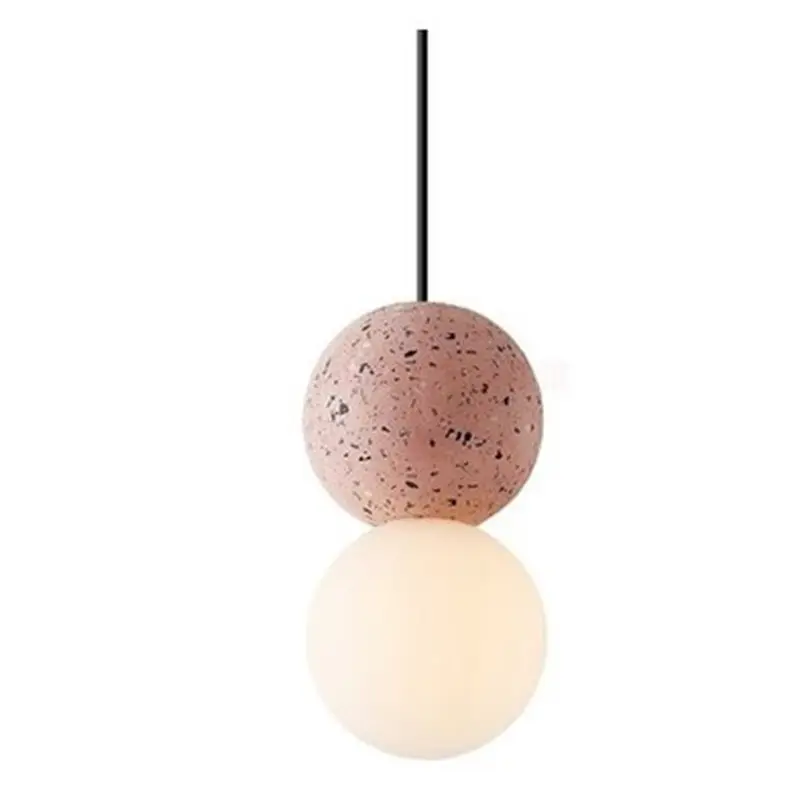 Nordic personality restaurant bar small chandelier terrazzo cement bedroom bedside dining clothing store chandelier