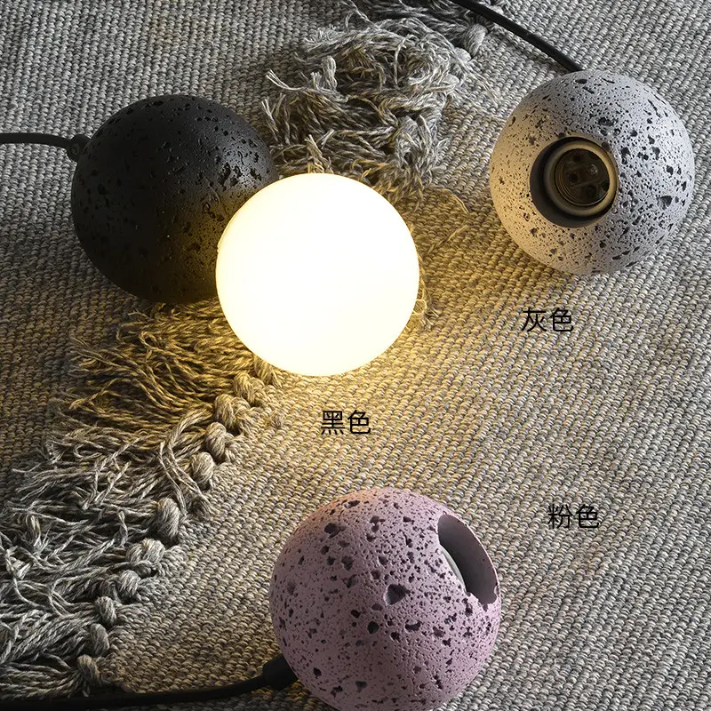 Nordic personality restaurant bar small chandelier terrazzo cement bedroom bedside dining clothing store chandelier