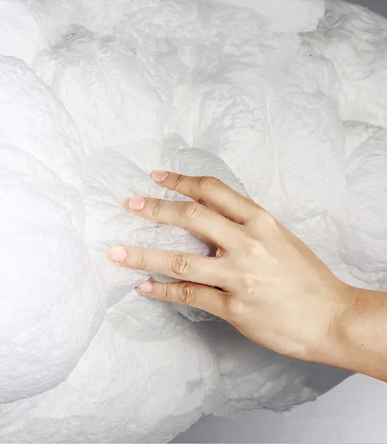 Cotton Cloud Chandelier Creative Children's Room White LED