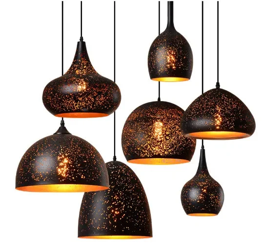 Chandelier LOFT Industrial Etching Wrought Iron Light