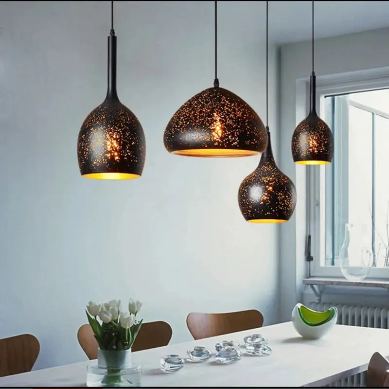 Chandelier LOFT Industrial Etching Wrought Iron Light