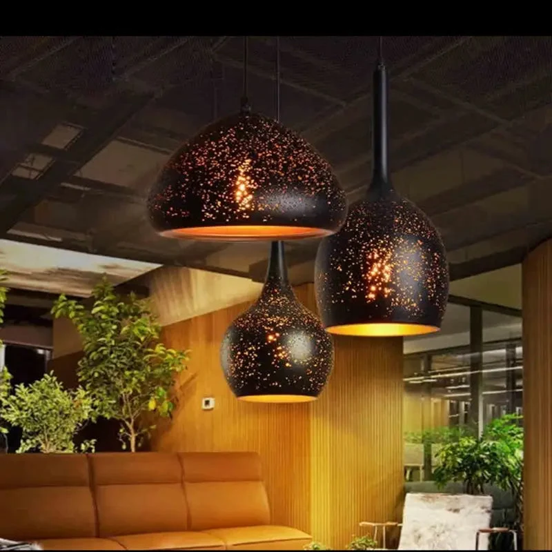Chandelier LOFT Industrial Etching Wrought Iron Light