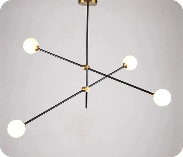 Magic Bean Molecular Glass Chandelier Postmodern Simple Nordic Creative Atmospheric Molecular Living Room Lamp