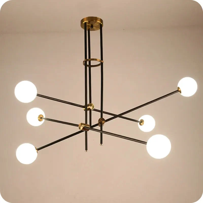 Magic Bean Molecular Glass Chandelier Postmodern Simple Nordic Creative Atmospheric Molecular Living Room Lamp