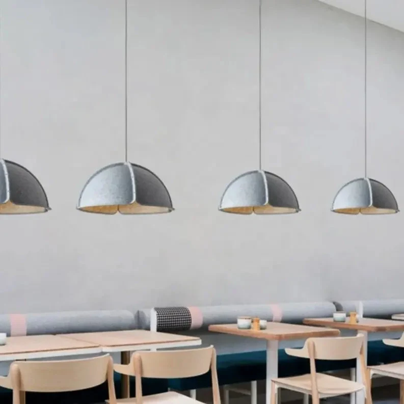 Acoustic lighting felt modern minimalist chandelier