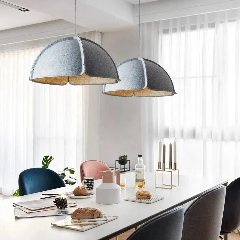 Acoustic lighting felt modern minimalist chandelier