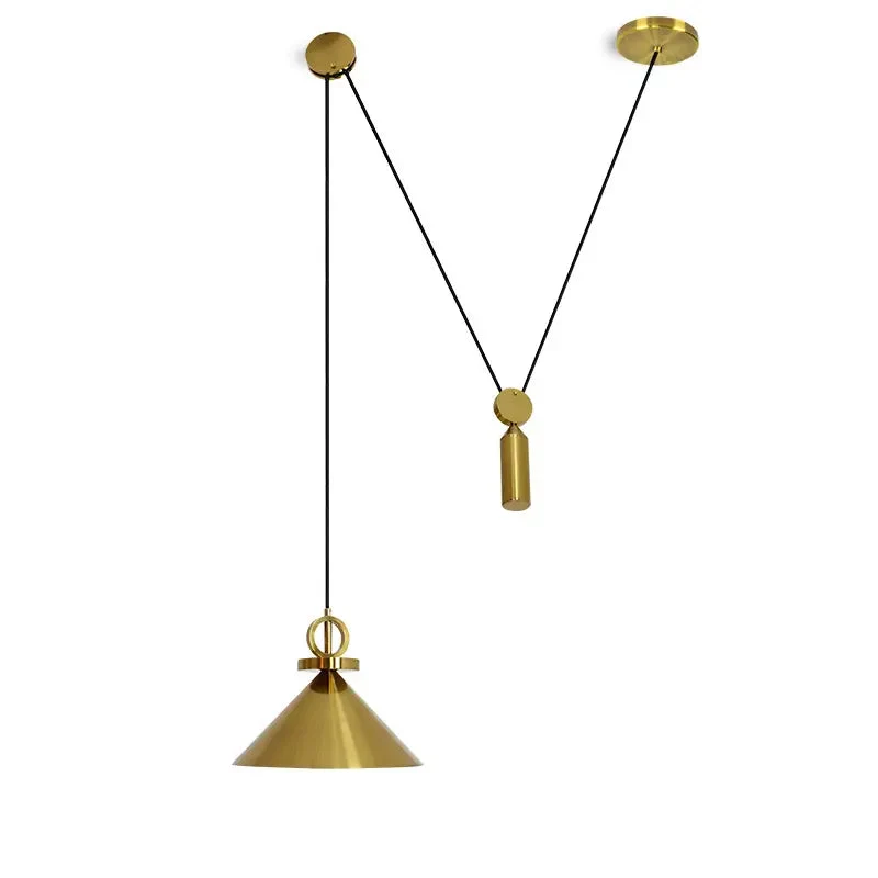 Modern Pulley DIY Combine Metal Pendant lights Kitchen Adjustable Italian Designer Dinning Room Decor LED Pendant Light