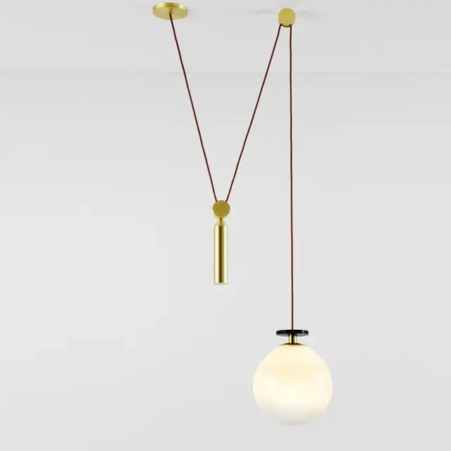 Modern Pulley DIY Combine Metal Pendant lights Kitchen Adjustable Italian Designer Dinning Room Decor LED Pendant Light