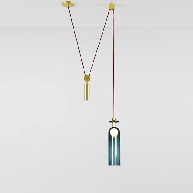 Modern Pulley DIY Combine Metal Pendant lights Kitchen Adjustable Italian Designer Dinning Room Decor LED Pendant Light