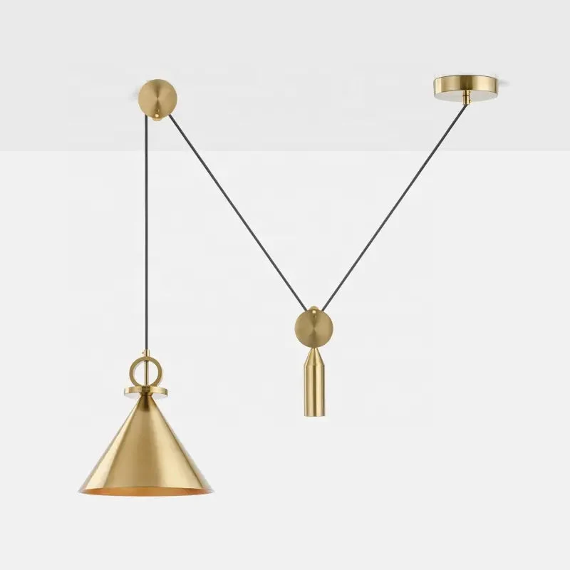 Modern Pulley DIY Combine Metal Pendant lights Kitchen Adjustable Italian Designer Dinning Room Decor LED Pendant Light