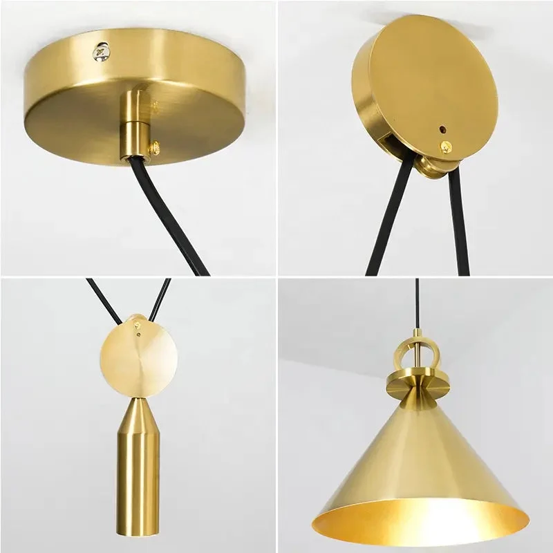 Modern Pulley DIY Combine Metal Pendant lights Kitchen Adjustable Italian Designer Dinning Room Decor LED Pendant Light